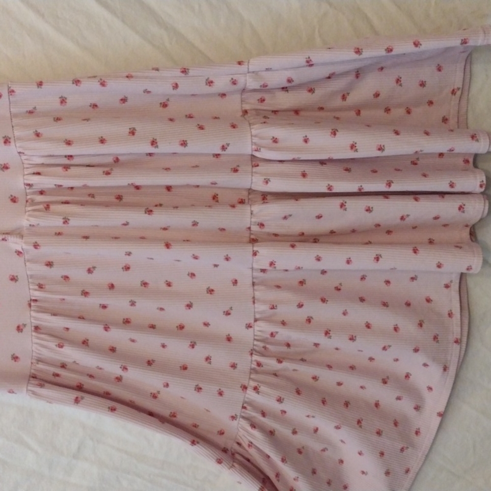 Size Large pink cottagecore dress flowers Women - Picture 6 of 9